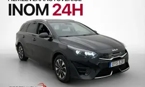 Svart Kia Ceed kombi, hemleverans inom 24h. Inga problem med denna begagnade bil!